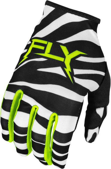 Lite Uncaged Gloves Black/White/Neon Green Xl