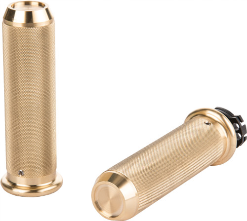 Knurled Grips Cable Throttle Brass 1 In