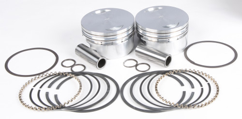 Cast Pistons Tc88 To 95ci 9.3:1 .005
