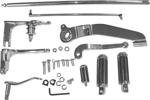 Forward Control Kit W/Chrome Mounting Plates And Pegs Forward Control Kit W/Chrome Mounting Plates And Pegs
