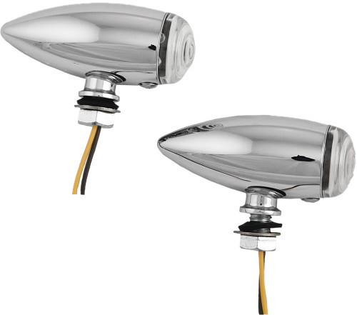 Led Bullet Marker Light Chrome W/Clear Lens Led Bullet Marker Light Chrome W/Clear Lens