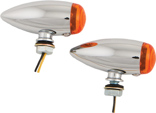 Led Bullet Marker Light Chrome W/Amber Lens Led Bullet Marker Light Chrome W/Amber Lens