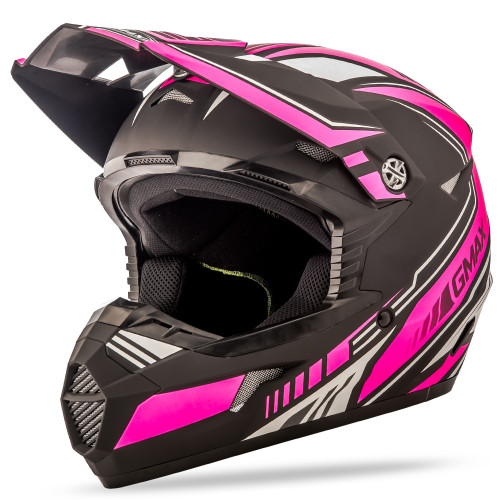 Mx 46 Off Road Uncle Helmet Matte Black/Pink Xs