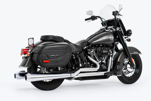 American Outlaw Duals 4.5" Chrome W/Chrome Tip M8 Softail American Outlaw Duals 4.5" Chrome W/Chrome Tip M8 Softail