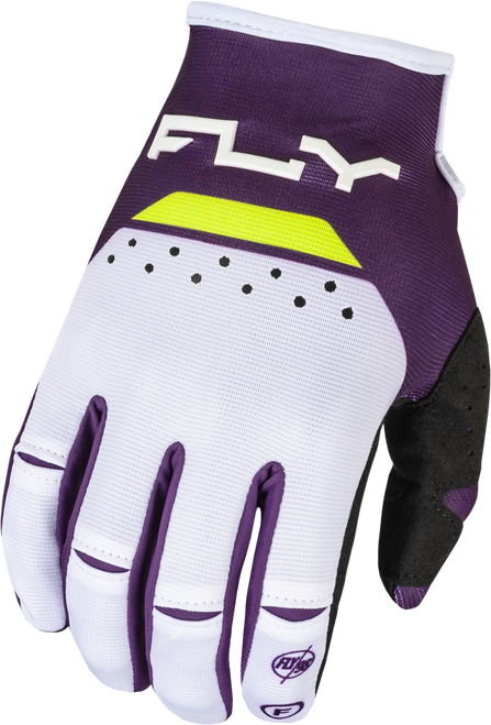 Kinetic Reload Gloves Deep Purple/White/Hi Vis Sm