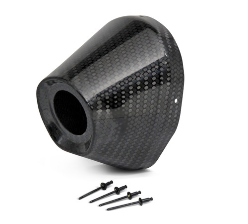 Carbon End Cap 4.5" Hole 1 1/2 Ti5/Ti6 Cap/Rivets