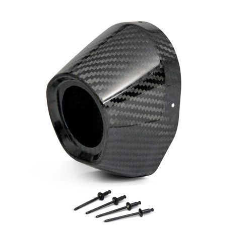 Carbon End Cap 3.5" Hole 1 3/4 Ti5/Ti6 Cap/Rivets