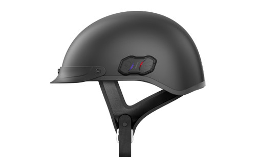 Cavalry Bluetooth Half Helmet Matte Black 2x