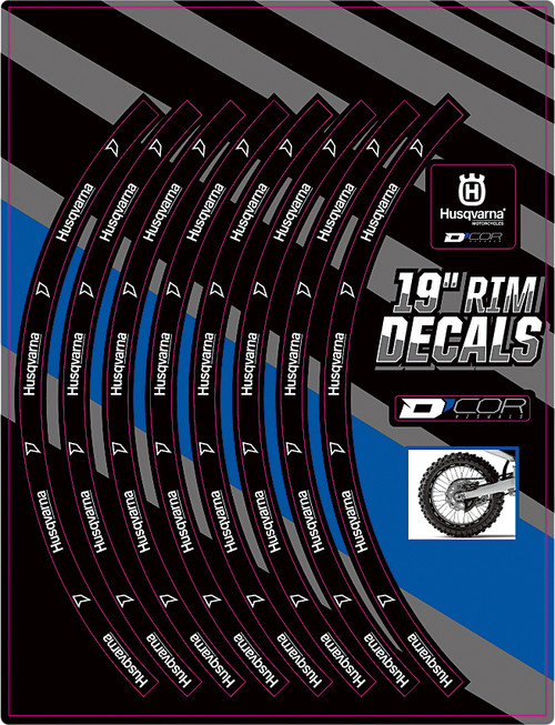 Rim Decals 19" Husq Logo Rear
