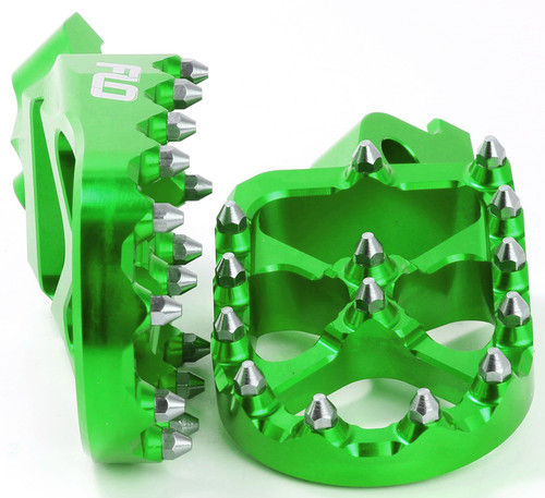 Pro Series Foot Pegs Green FPEG-797GRN