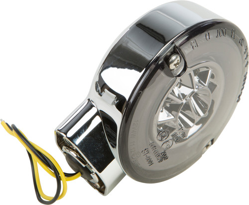 Single Function Rear Turn Signal Chrome W/Smoke Lens
