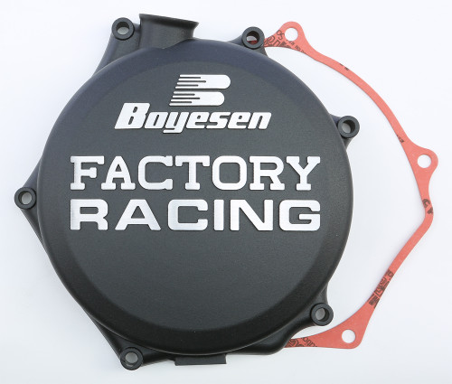 Factory Racing Clutch Cover Black CC-27AB