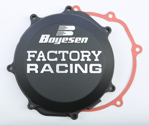 Factory Racing Clutch Cover Black CC-38CB