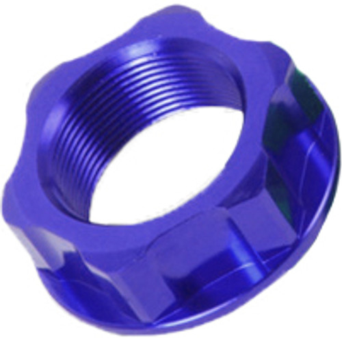 Steering Stem Nut & Bolt Blue M24x32 P1.0 H12