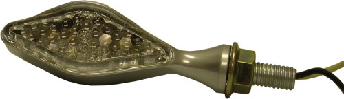 Diamond 8 Led Marker Lights Black W/Clear Lens