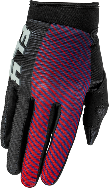 Youth F 16 Gloves Black/Red/Purple Yl