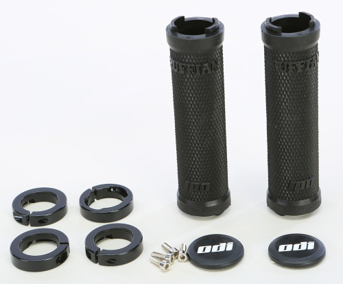 Ruffian No Flange Lock On Grip Black/Black 130mm Ruffian No Flange Lock On Grip Black/Black 130mm