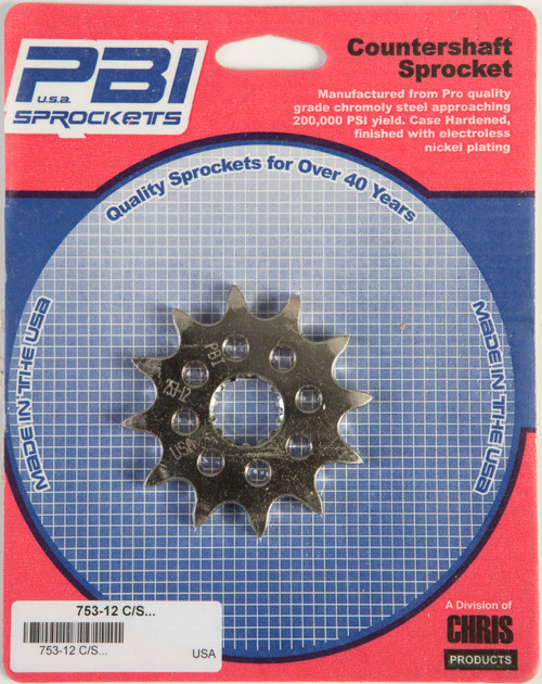 Front Cs Sprocket Steel 12t 520 Gas/Yam 753-12 Front Cs Sprocket Steel 12t 520 Gas/Yam 753-12