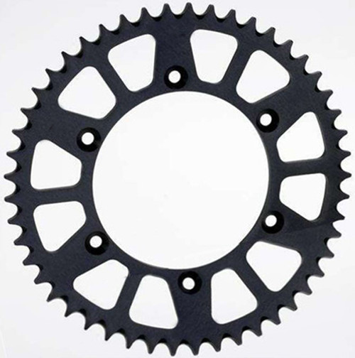 Rear Sprocket Aluminum 49t 520 Blk Hon 5-355949BK Rear Sprocket Aluminum 49t 520 Blk Hon 5-355949BK
