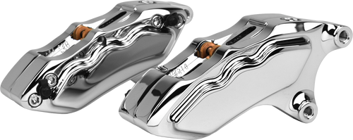 6 Pist Front Dual Caliper Kit Chrome W/ 11.8" Rotor 6 Pist Front Dual Caliper Kit Chrome W/ 11.8" Rotor