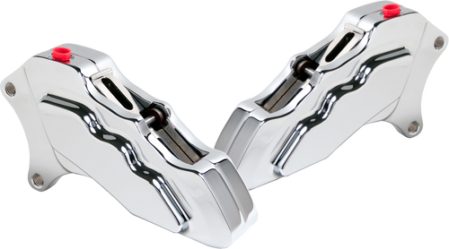 6 Pist Front Dual Caliper Kit Chrome 00 Up W/ 11.5" Rotor 6 Pist Front Dual Caliper Kit Chrome 00 Up W/ 11.5" Rotor