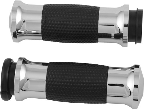 Air Gel Grips W/Cable Throttle Chrome Air Gel Grips W/Cable Throttle Chrome