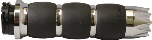 Fly By Wire Velvet Air Grips Excaliber Chrome