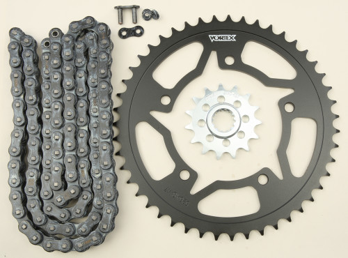 Sprocket/Chain Kit Stl/Stl 15/47t Sil Sx3 520 112l Blk