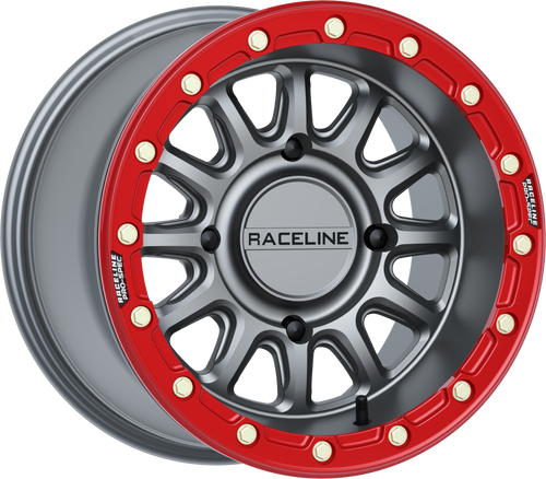 Alpha Wheel 4/156 Gunmetal/Red 15x7 (+10mm) Alpha Wheel 4/156 Gunmetal/Red 15x7 (+10mm)