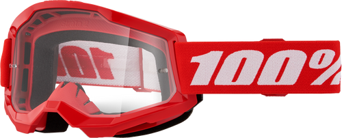 Strata 2 Junior Goggle Red Clear Lens Strata 2 Junior Goggle Red Clear Lens