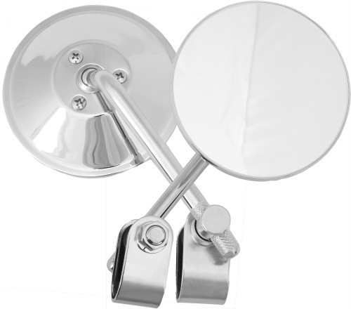 Universal 4" Round Mirror 4" Stem Chrome Universal 4" Round Mirror 4" Stem Chrome