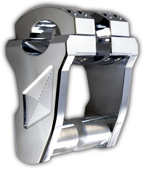 Pivoting Handlebar Riser Chrome 3" Rise Pivoting Handlebar Riser Chrome 3" Rise