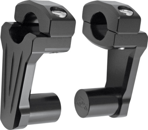 Pivoting Handlebar Riser Black 2" Rise Pivoting Handlebar Riser Black 2" Rise