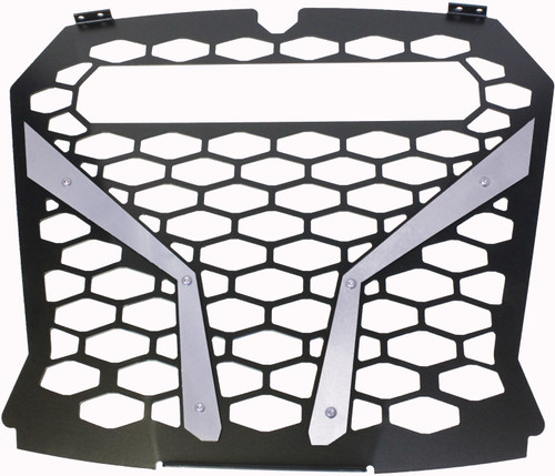 Front Grill Silver Pol Rzr S With Out 10" Light Front Grill Silver Pol Rzr S With Out 10" Light