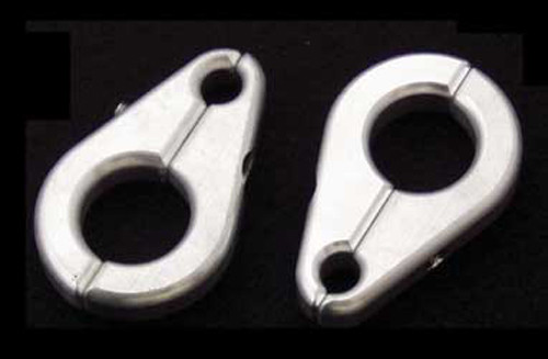 Brake Line Clamp 3/4"Arm X 5/16"Line (Silver)