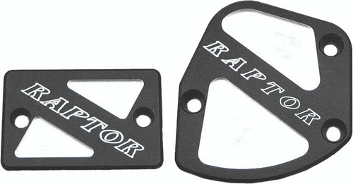 Throttle & Brake Cover Set Black Logo Raptor TSET1-RBLK Throttle & Brake Cover Set Black Logo Raptor TSET1-RBLK