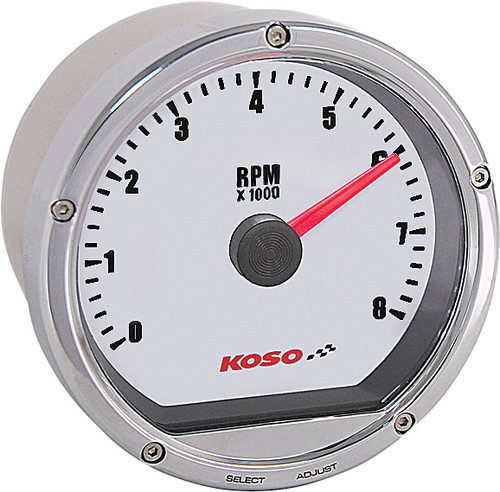 Tnt Tachometer 8000 Rpm Chrome Casing