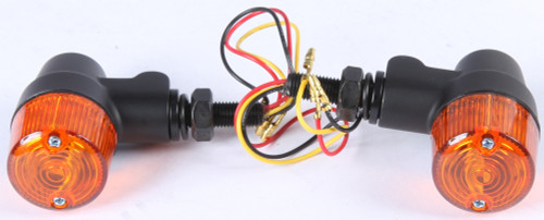 Style 3 Led Turn Signal Black W/Amber Lens