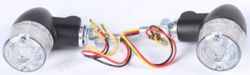 Style 2 Led Turn Signal Black W/Clear Lens