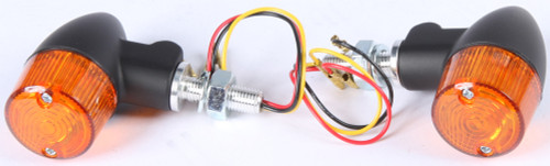 Style 2 Led Turn Signal Black W/Amber Lens