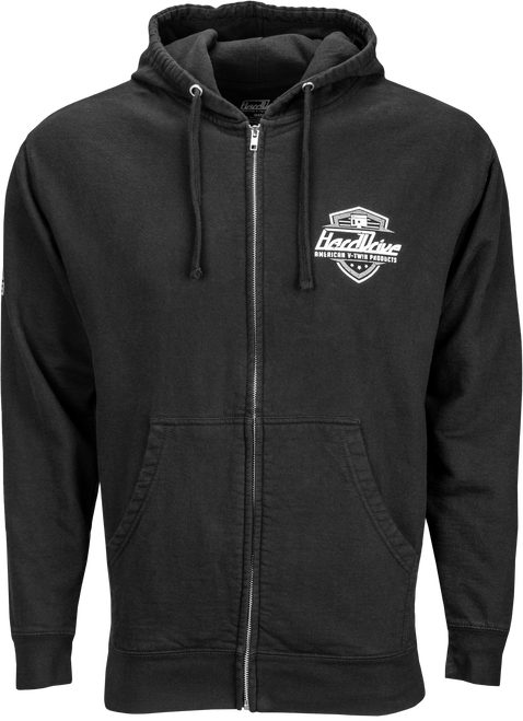 Harddrive Shield Hoodie Black/White Xl
