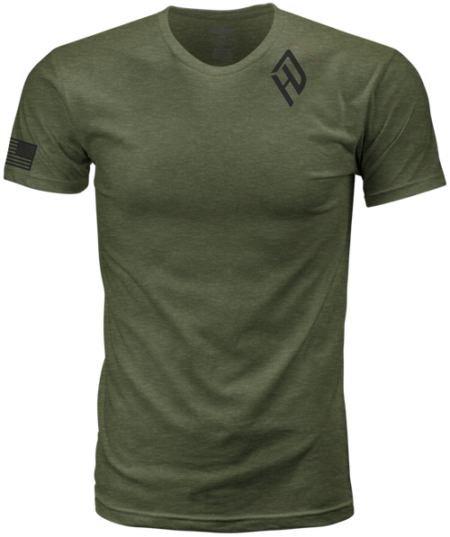 Harddrive Emblem Tee Olive Green/Black Xl