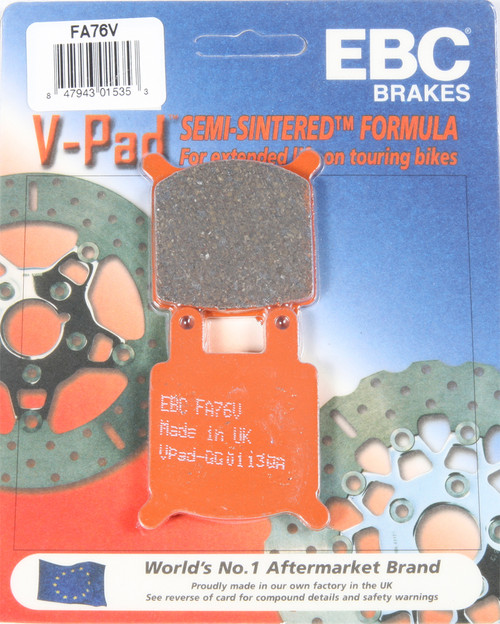 Brake Pads Fa76v Semi Sintered V Series Brake Pads Fa76v Semi Sintered V Series