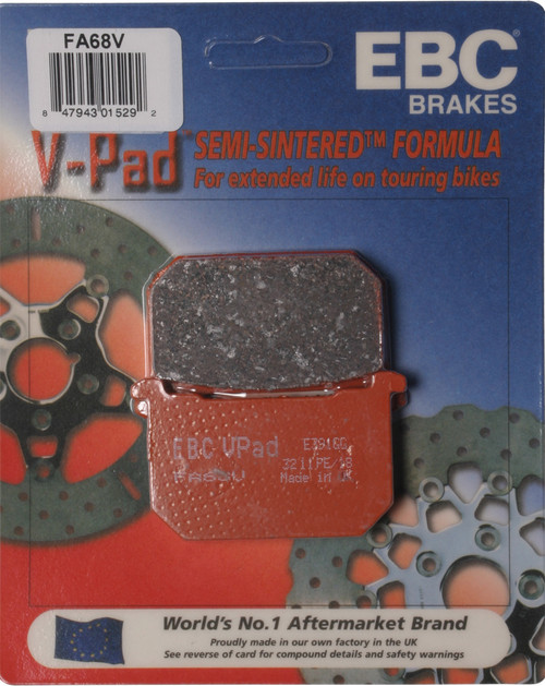Brake Pads Fa68v Semi Sintered V Series Brake Pads Fa68v Semi Sintered V Series