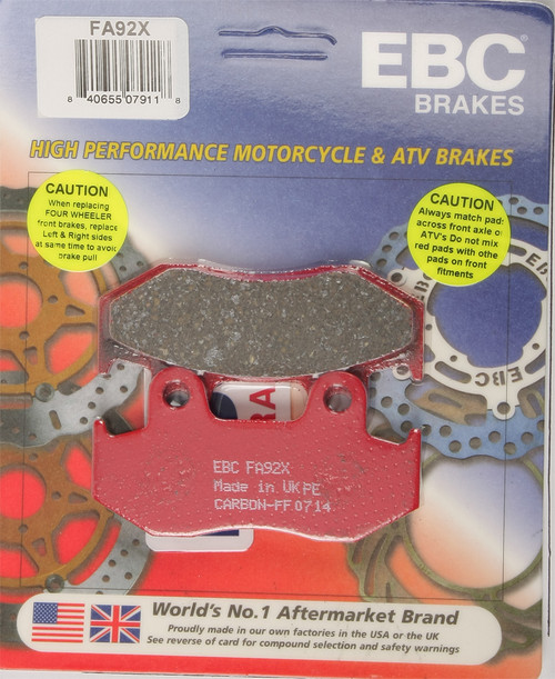 Brake Pads Fa92x Carbon X Series Brake Pads Fa92x Carbon X Series