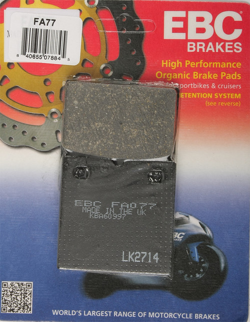 Brake Pads Fa77 Organic Brake Pads Fa77 Organic