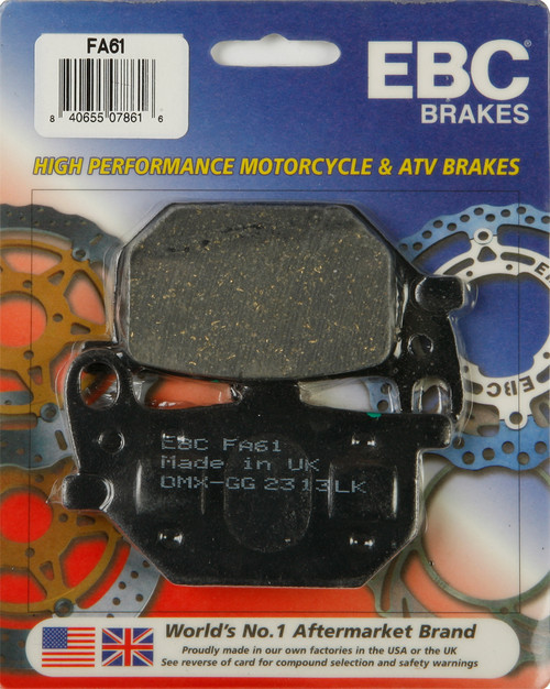 Brake Pads Fa61 Organic Brake Pads Fa61 Organic