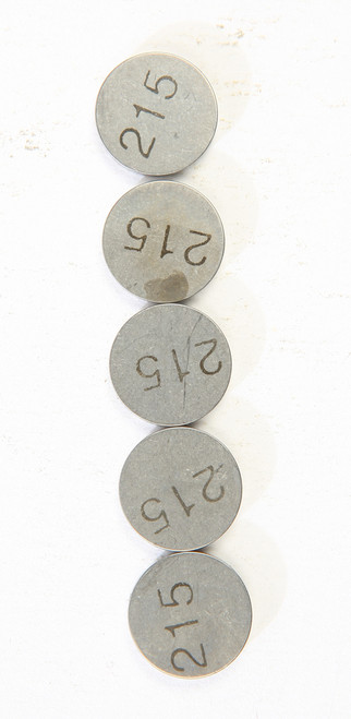 Valve Shims 2.15mmx13mm 5/Pk