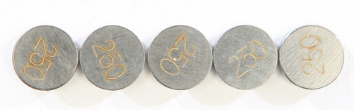 Valve Shims 2.50mmx9.5mm 5/Pk
