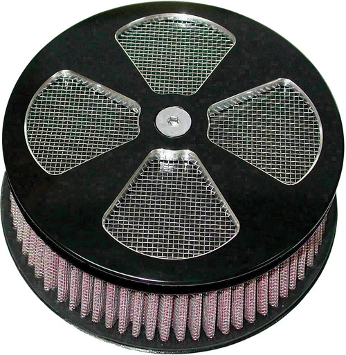 Round Air Cleaner Hp 4 Spoke Black 5 7/8"